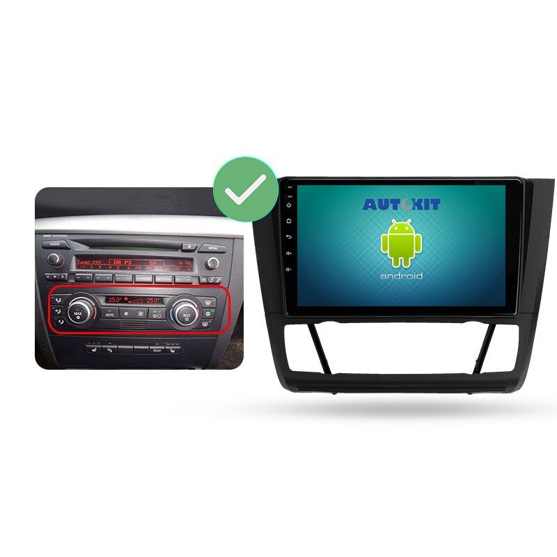 Radio Navegador GPS Android para BMW Serie 1 (9")