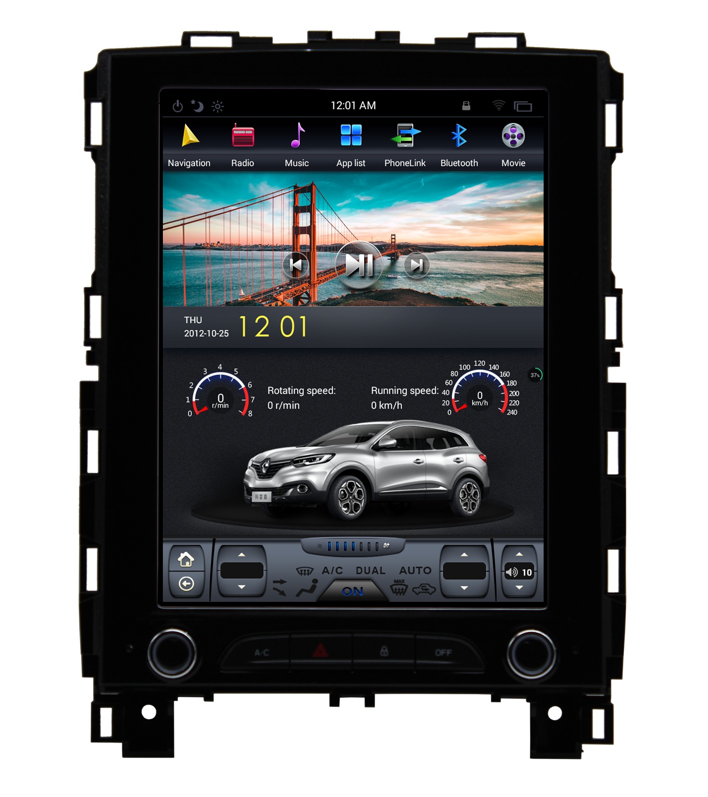 Radio Navegador GPS Android para Renault Megane / Koleos / Talisman (10,4")
