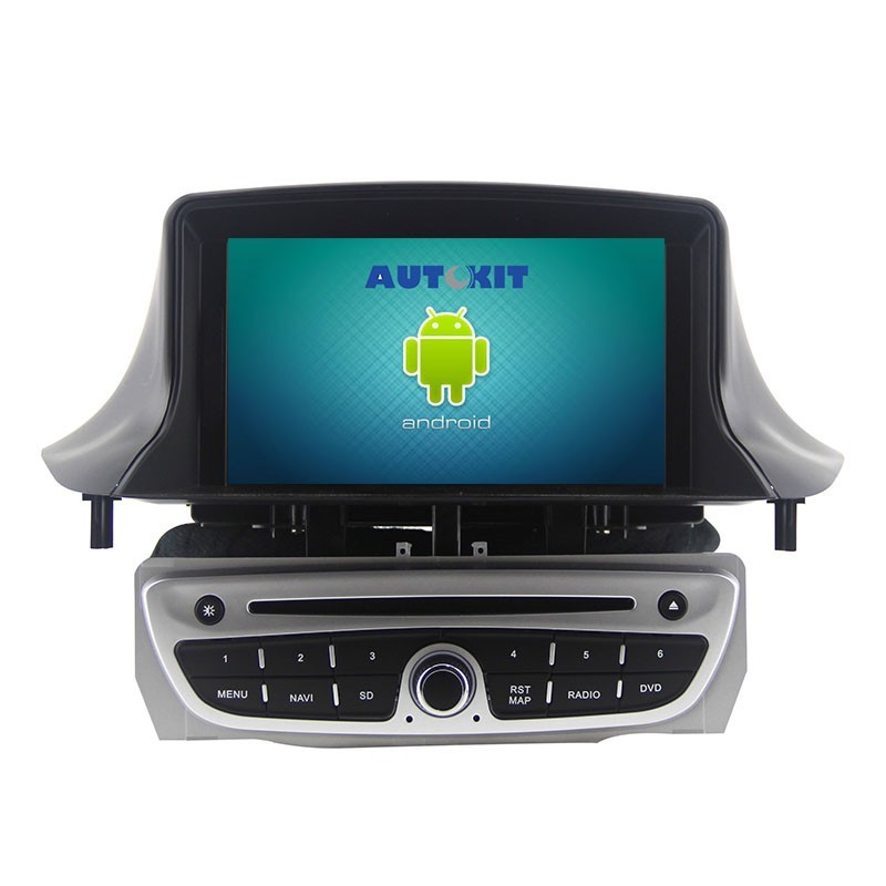 Radio Navegador GPS Android para Renault Megane / Fluence (Gris) (7")