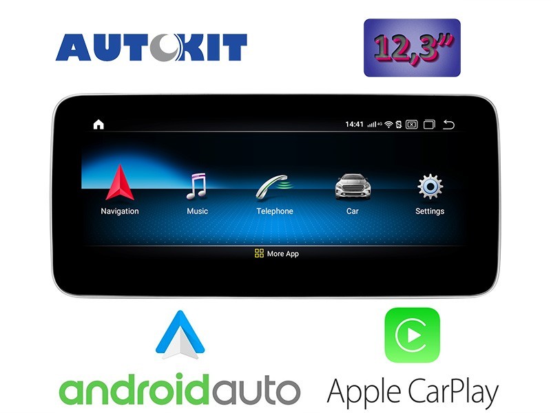 Pantalla Multimedia Android para Mercedes Clase E (12,3")