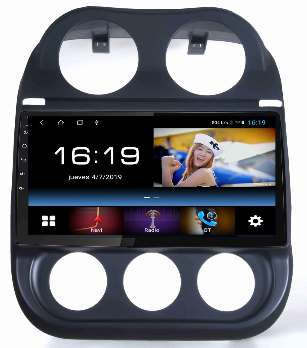 Radio Navegador GPS Android para Jeep Compass (10,1")