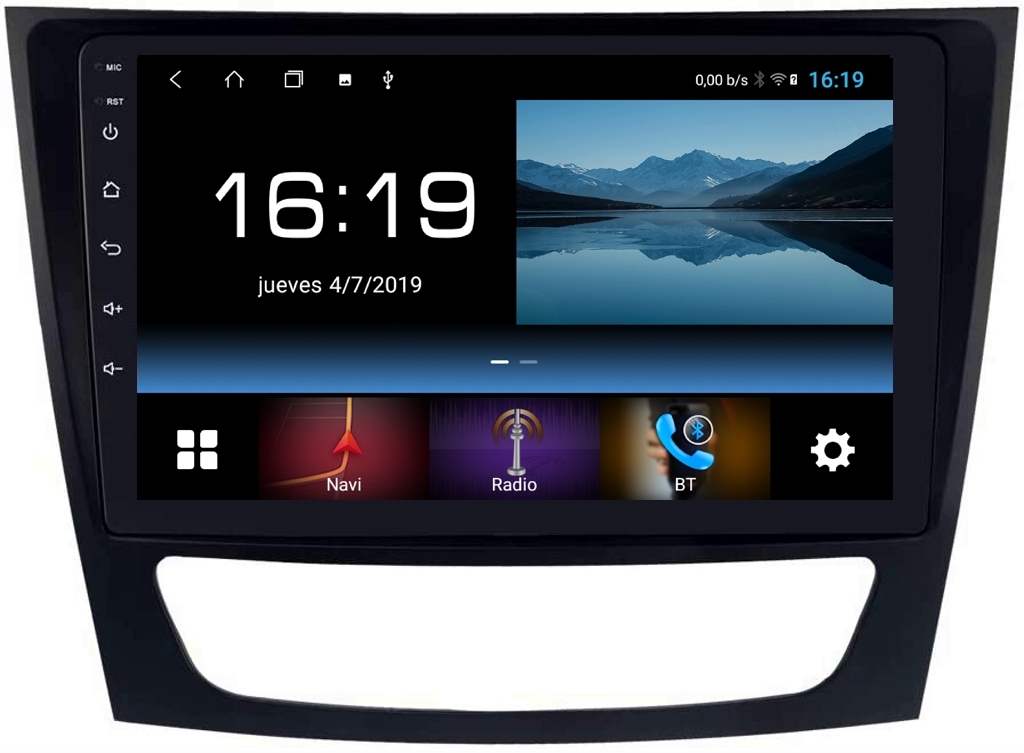 Radio Navegador GPS Android para Mercedes Clase E (9")