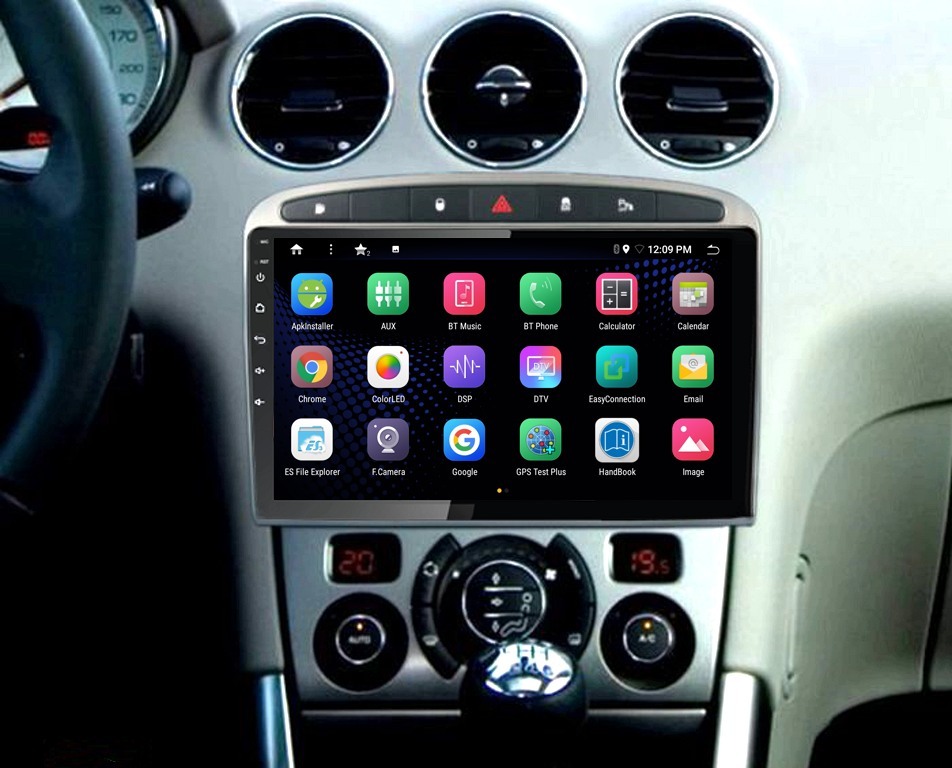 Radio Navegador GPS Android para Peugeot 308 (9")