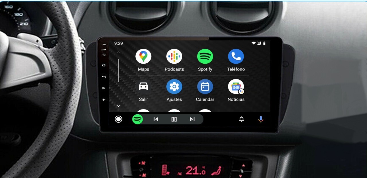 Radio Navegador GPS Android para Seat Ibiza (9")