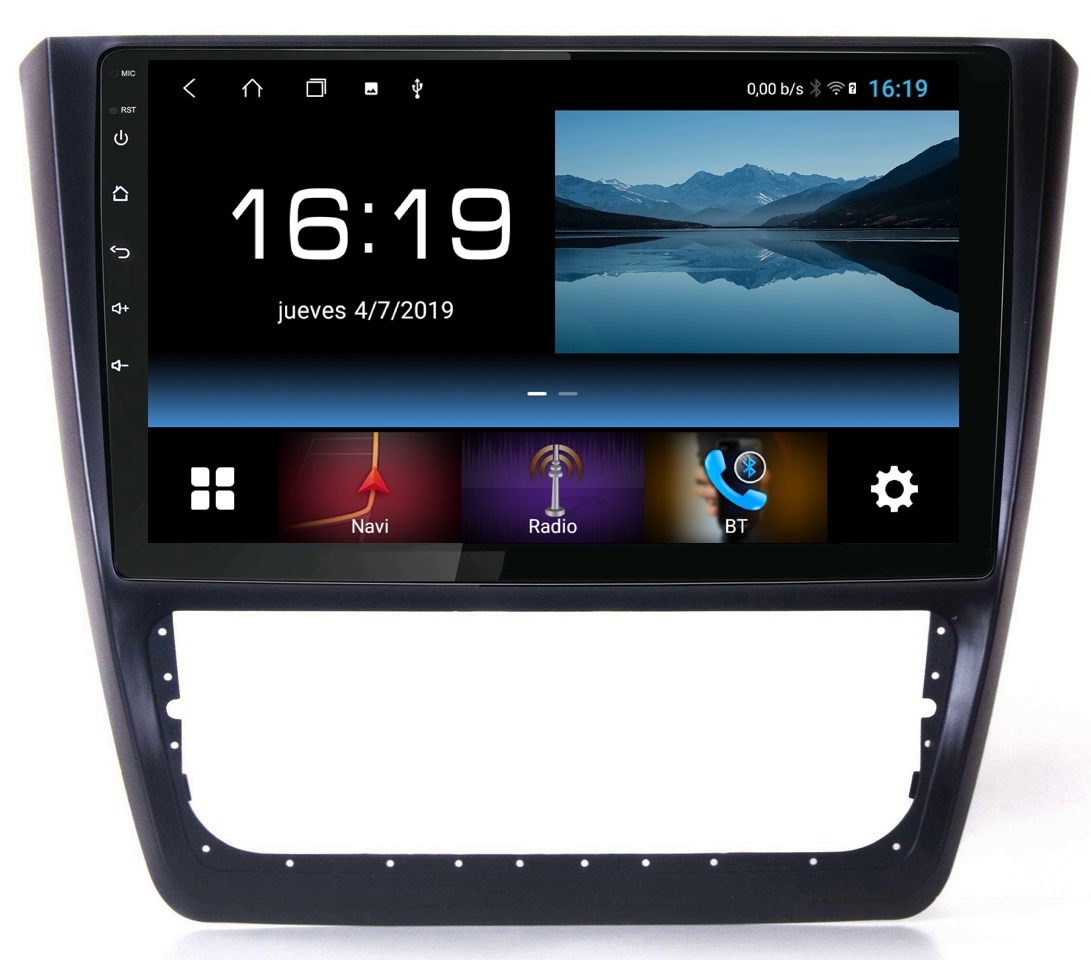 Radio Navegador GPS Android para Skoda Yeti (9")