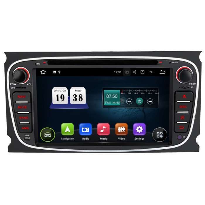 Radio DVD Navegador GPS Android para Ford (7")