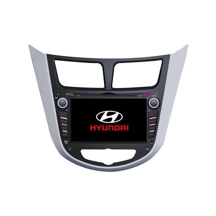 Radio DVD Navegador GPS Android para Hyundai Verna / Accent / Solaris (7”)