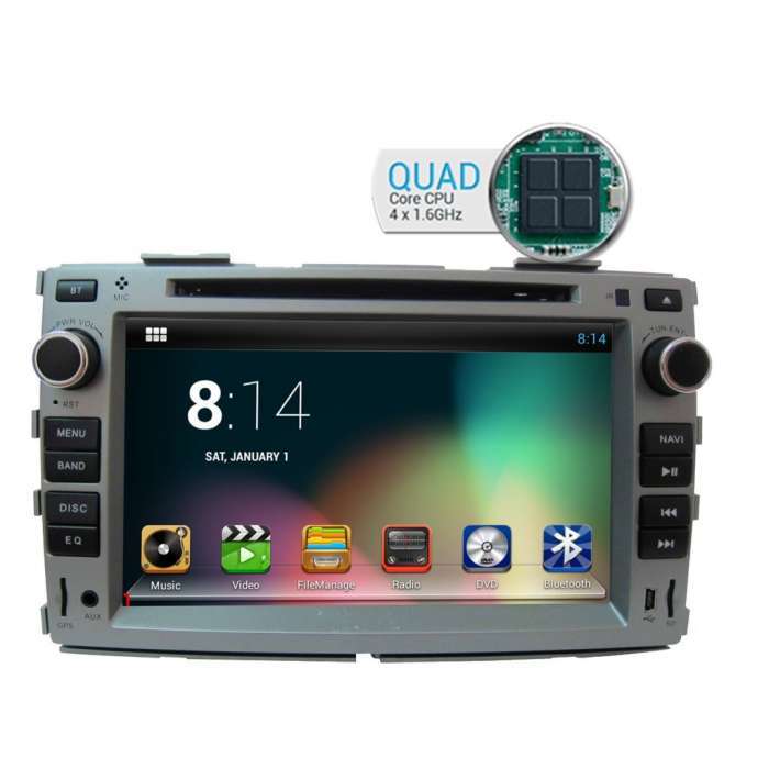 Radio DVD Navegador GPS Android para Kia Forte (7")